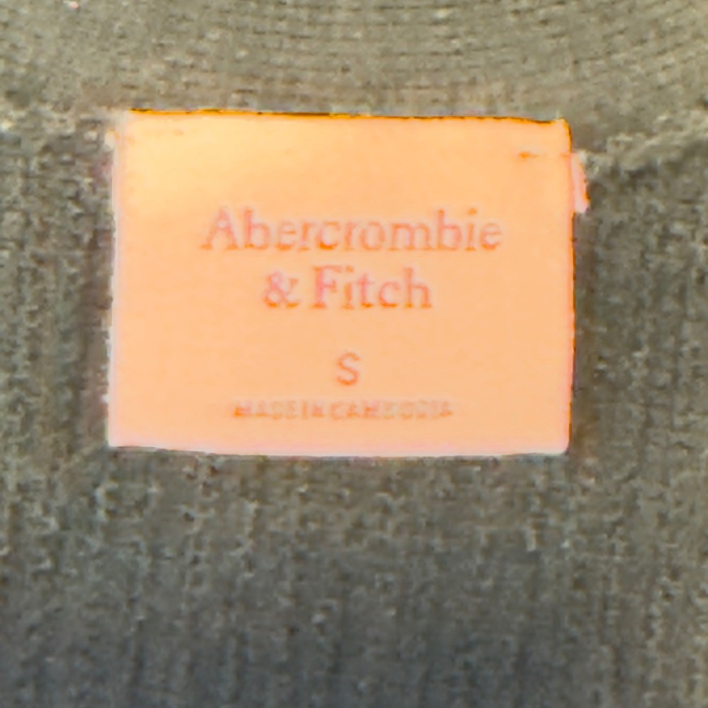 616 | Abercrombie & Fitch Ribbed Knit Crop Tank Top Teal Green Sleeveless Small - Picture 3 of 8